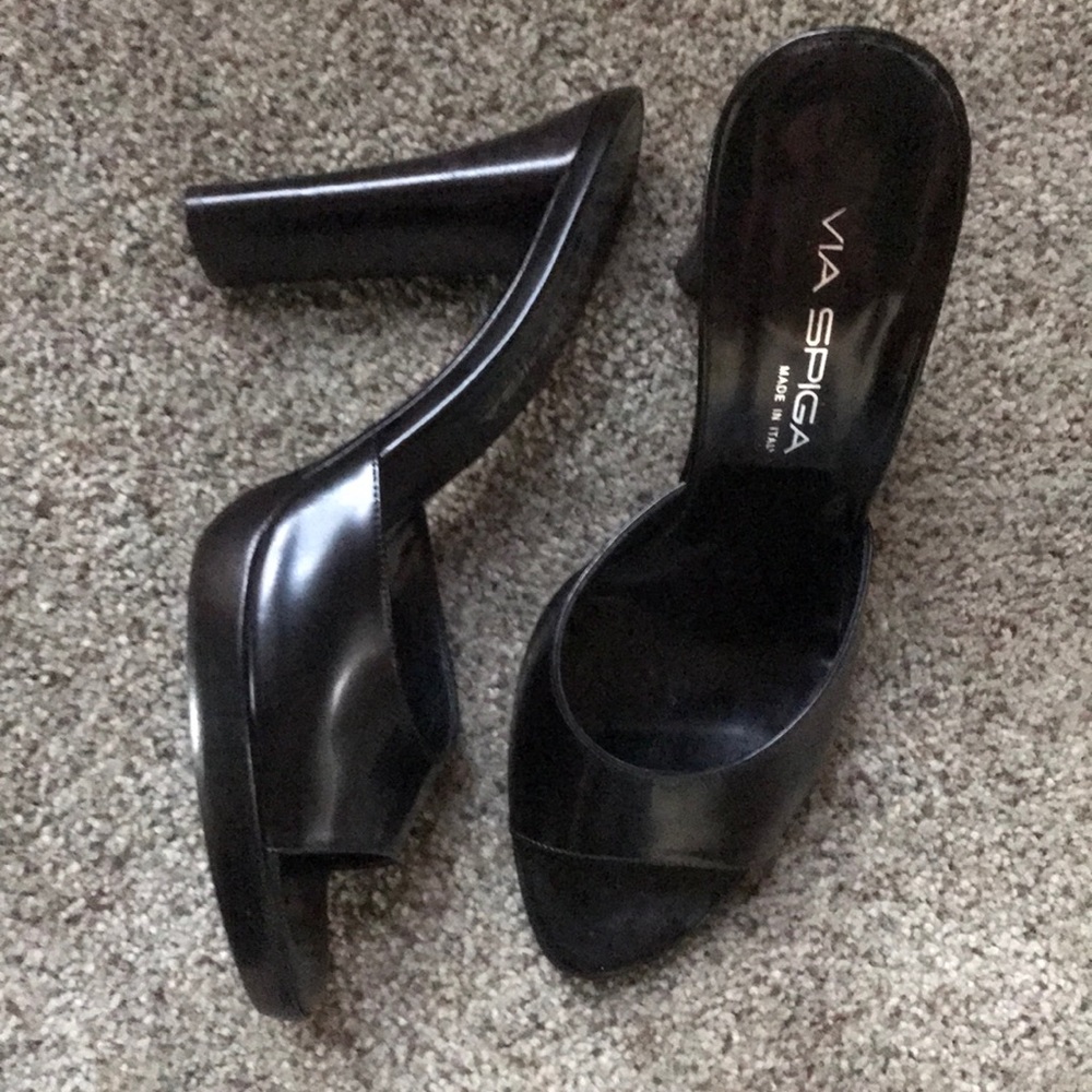 Cute y2k Leather Mules
